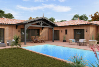 votre maison de 190m2 sur un terrain de 745m2 sur la commune de Le Porge au prix de 674000&euro; avec Alpha Constructions